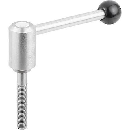 Adjustable Tension Levers In Stainless, Ext. Thread, 0°, Metric